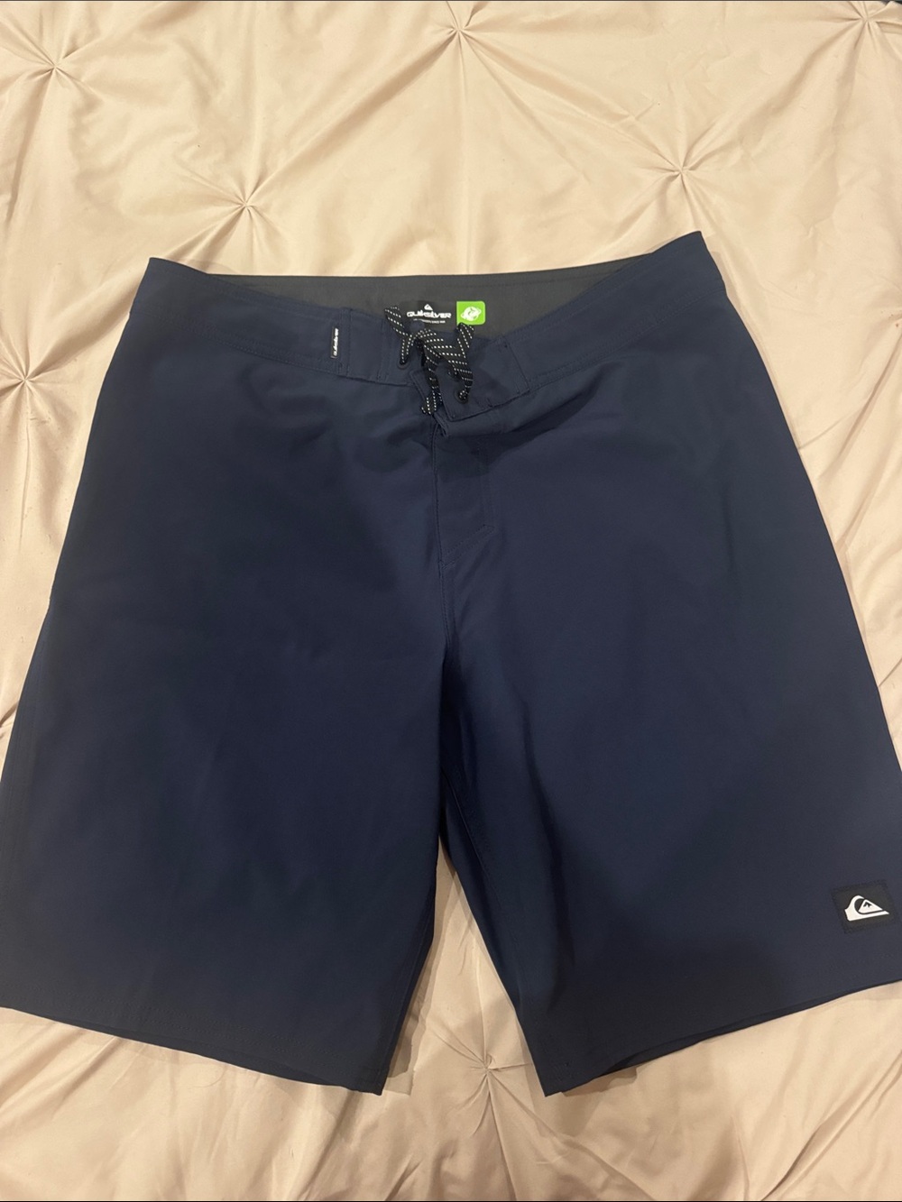 Quiksilver Men's Dark Navy Board Shorts with Logo Patch